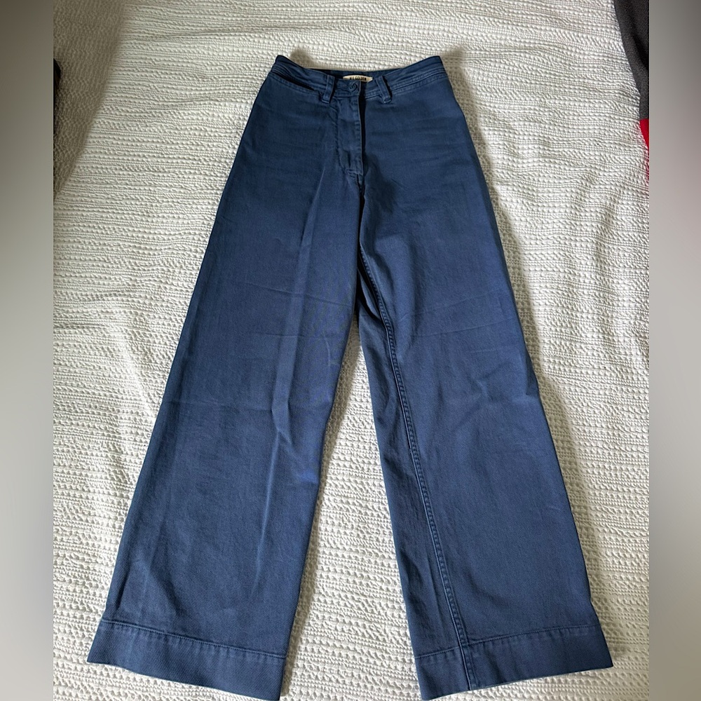Ali Golden Wide-Leg Trousers